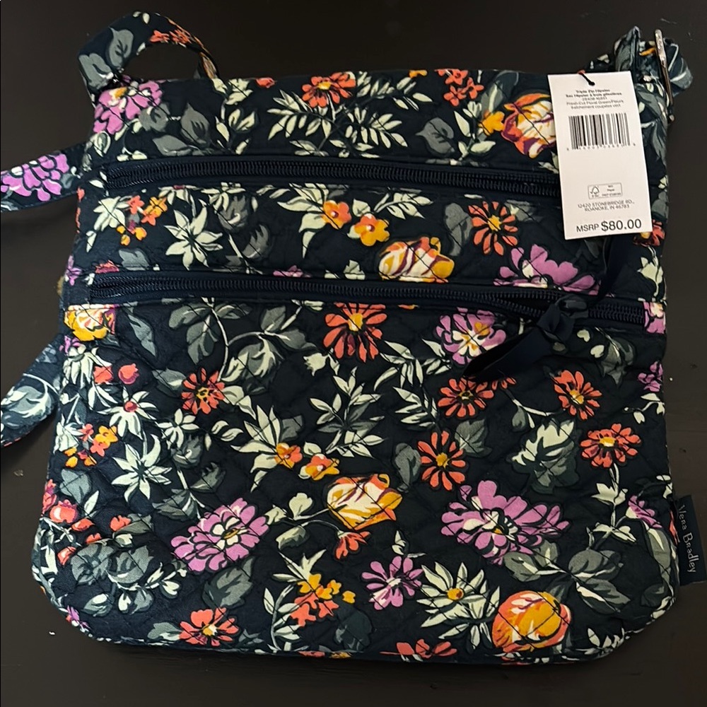 Vera Bradley Triple Zip Hipster